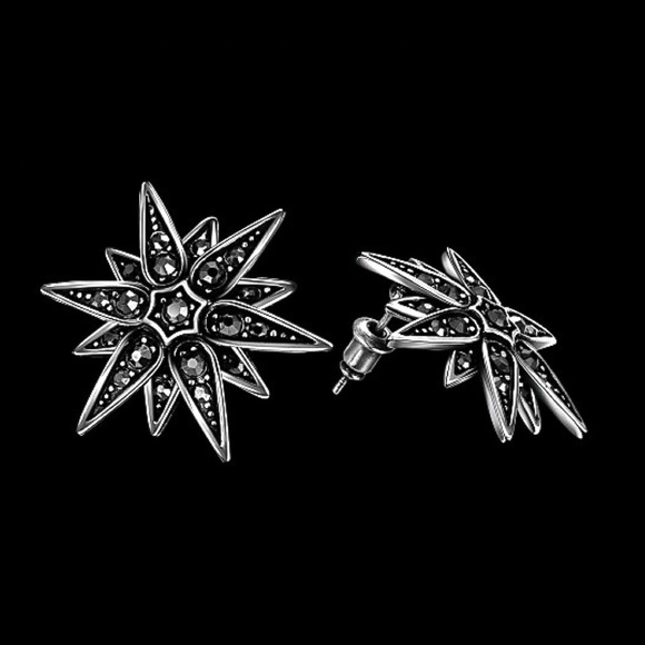 Any 2/$20! Antiqued Silver Marcasite Stud Earrings - Picture 4 of 7